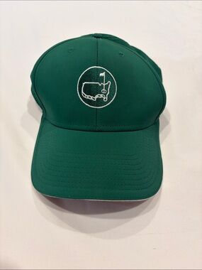 Masters Green American Needle Adjustable Golf Cap
